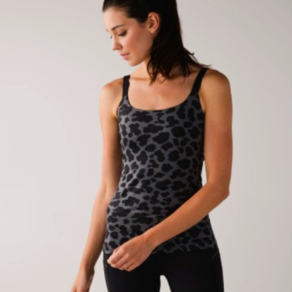 Lululemon Barre None Cheetah Tank